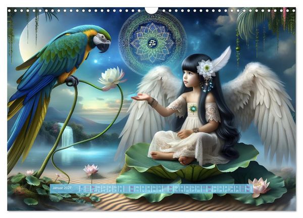 Produktbild: Traumwelt der Krafttiere (Wandkalender 2027 DIN A3 quer), CALVENDO Monatskalender