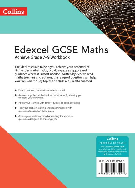 Produktbild: Edexcel GCSE Maths Achieve Grade 7-9 Workbook