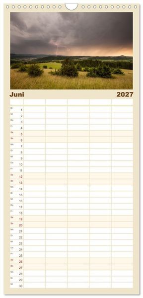 Produktbild: Familienplaner 2027 - Faszination Schw&auml;bische Alb mit 5 Spalten (Wandkalender, 21 x 45 cm) CALVENDO