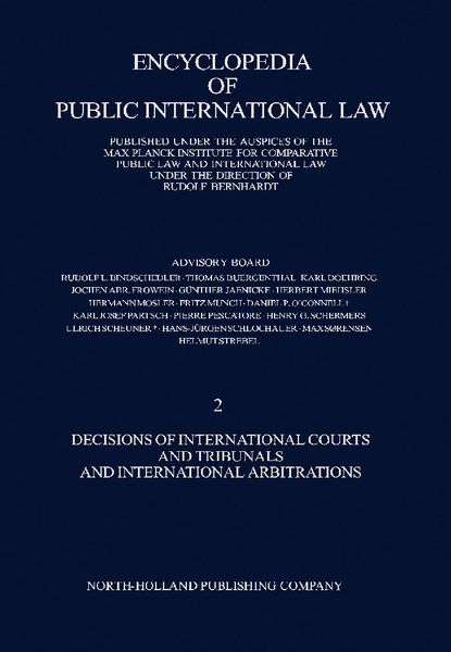 Produktbild: Decisions of International Courts and Tribunals and International Arbitrations