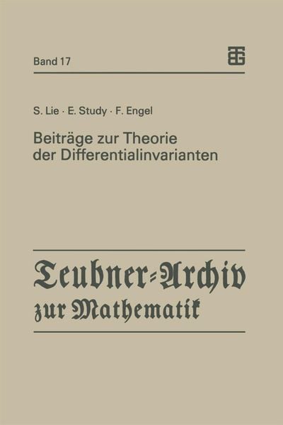 Produktbild: Beitr&auml;ge zur Theorie der Differentialinvarianten