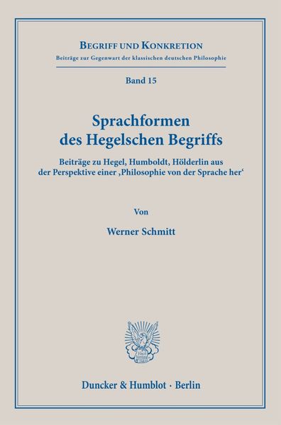 Produktbild: Sprachformen des Hegelschen Begriffs