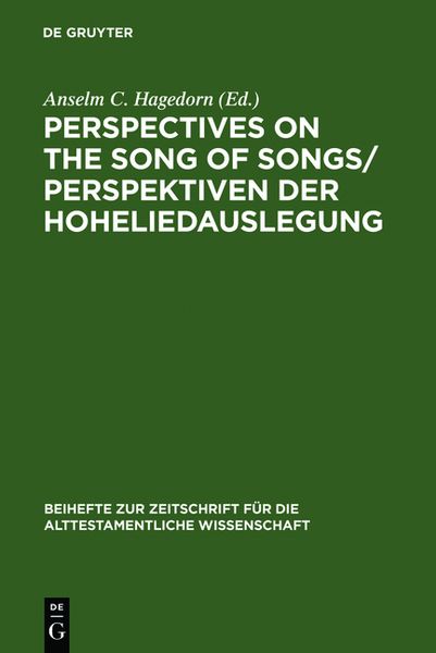 Produktbild: Perspectives on the Song of Songs / Perspektiven der Hoheliedauslegung