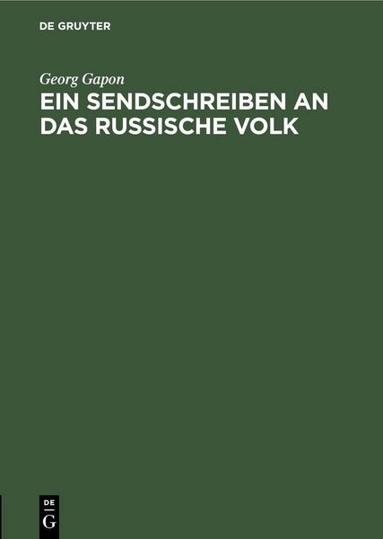 Produktbild: Ein Sendschreiben an das russische Volk