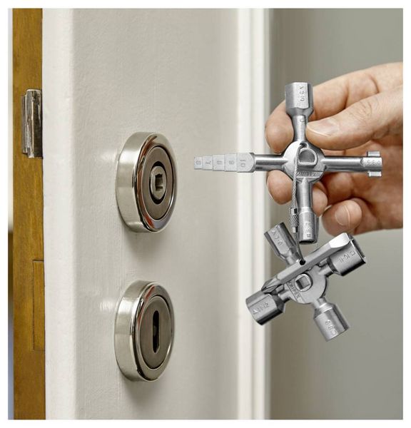 Produktbild: Knipex 00 11 01 KNIPEX 00 11 01 TwinKey&reg; Schaltschrankschl&uuml;ssel 92 mm Schaltschrankschl&uuml;ssel 1 St.