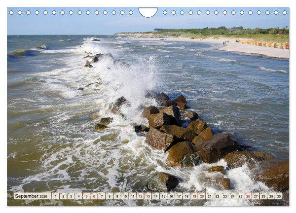 Produktbild: Ostseebad Wustrow K&uuml;stenimpressionen (Wandkalender 2026 DIN A4 quer), CALVENDO Monatskalender