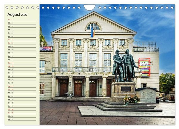 Produktbild: Weimar - Mit Plan durch das Jahr (Wandkalender 2027 DIN A4 quer), CALVENDO Monatskalender