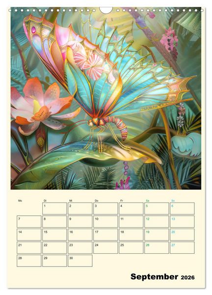 Produktbild: Schmetterlinge der Fantasie entsprungen - Planer (Wandkalender 2026 DIN A3 hoch), CALVENDO Monatskalender