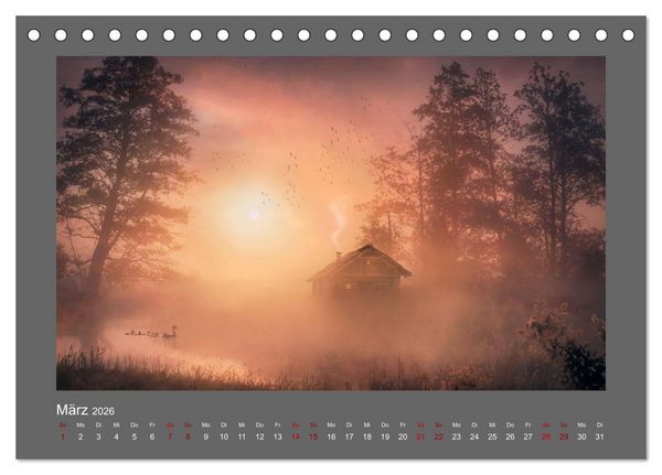Produktbild: Vom Zauber der Einsamkeit (Tischkalender 2026 DIN A5 quer), CALVENDO Monatskalender