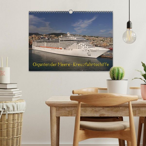 Produktbild: Giganten der Meere - Kreuzfahrtschiffe (Wandkalender 2026 DIN A3 quer), CALVENDO Monatskalender