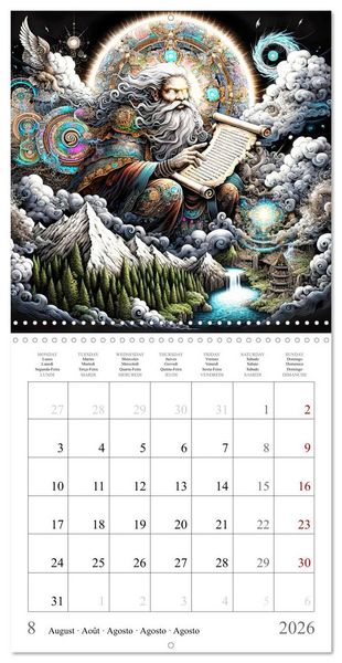 Produktbild: Sp&eacute;cialistes spirituels (Calendrier mural carr&eacute; 2026 30x30 cm) Calendrier double avec une page pour vos prises de notes