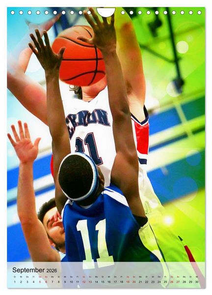Produktbild: Basketball im Fokus (Wandkalender 2026 DIN A4 hoch), CALVENDO Monatskalender