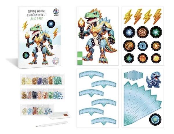 Produktbild: URSUS Kinder-Bastelsets Diamond Painting Deko-Set Roborex
