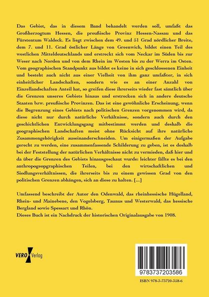 Produktbild: Landeskunde des Grossherzogtums Hessen, der Provinz Hessen-Nassau und des F&uuml;rstentums Waldeck