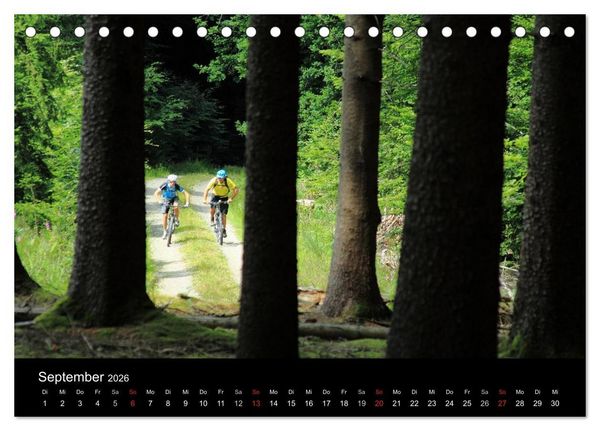 Produktbild: Mountainbike Abenteuer Deutschland (Tischkalender 2026 DIN A5 quer), CALVENDO Monatskalender
