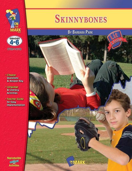Produktbild: Skinny Bones, by Barbara Park Novel Study Grades 4-6