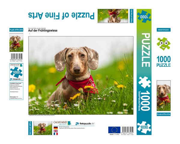Produktbild: CALVENDO Puzzle Auf der Fr&uuml;hlingswiese | 1000 Teile Lege-Gr&ouml;&szlig;e 64x48cm Foto-Puzzle f&uuml;r gl&uuml;ckliche Stunden