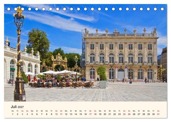 Produktbild: Nancy und Metz - Kulturelle Sch&auml;tze in Lothringen (Tischkalender 2027 DIN A5 quer), CALVENDO Monatskalender