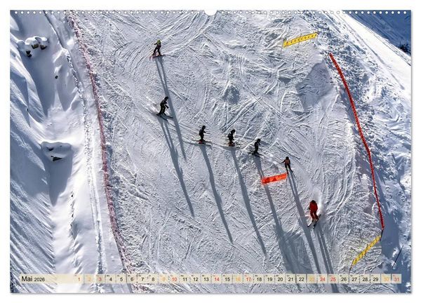 Produktbild: Skifahren - so sch&ouml;n (hochwertiger Premium Wandkalender 2026 DIN A2 quer), Kunstdruck in Hochglanz