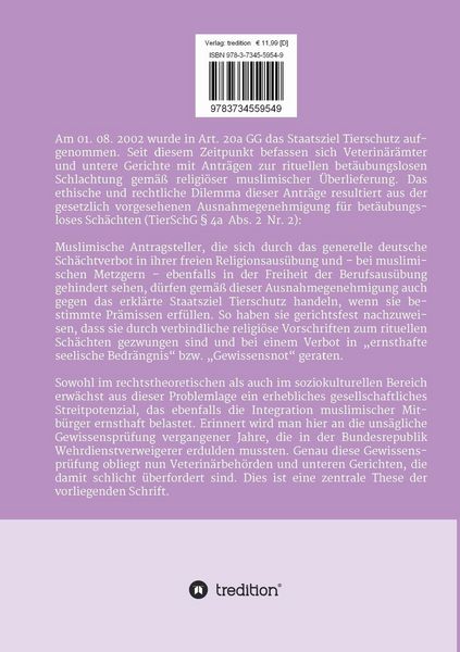 Produktbild: Konkurrierende Staatsziele - Religionsfreiheit vs. Tierschutz