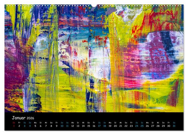 Produktbild: Abstraktes - Harmonie des Zufalls in Formen und Farben (Wandkalender 2026 DIN A2 quer), CALVENDO Monatskalender