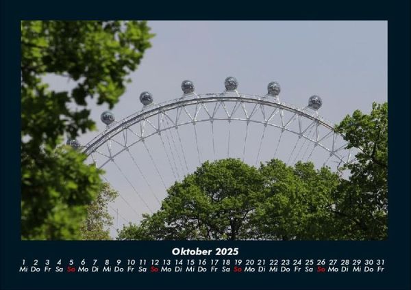 Produktbild: London 2025 Fotokalender DIN A4