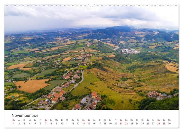 Produktbild: San Marino - Eine Reise in den wundersch&ouml;nen Zwergstaat. (hochwertiger Premium Wandkalender 2026 DIN A2 quer), Kunstdruck in Hochglanz