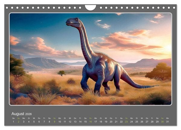 Produktbild: Riesenechsen der Urzeit (Wandkalender 2026 DIN A4 quer), CALVENDO Monatskalender