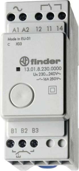 Produktbild: Stromsto&szlig;-Schalter Hutschiene Finder 13.01.0.012.0000 1 Wechsler 12 V DC/AC 1 St.