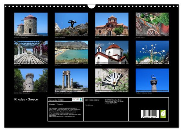 Produktbild: Rhodes - Greece (Wall Calendar 2026 DIN A3 landscape), CALVENDO 12 Month Wall Calendar