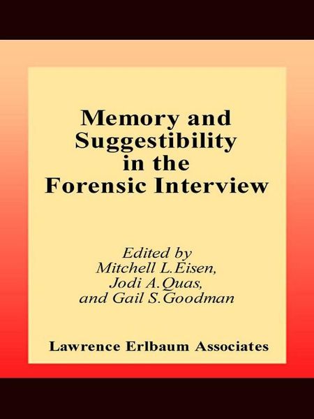 Produktbild: Memory and Suggestibility in the Forensic Interview