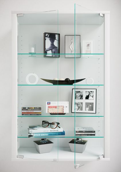Produktbild: Wandvitrine H&auml;ngevitrine Glasvitrine Glas Udina L