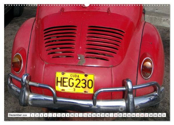 Produktbild: RENAULT 4CV - Frankreichs K&auml;fer auf Kuba (Wandkalender 2026 DIN A2 quer), CALVENDO Monatskalender