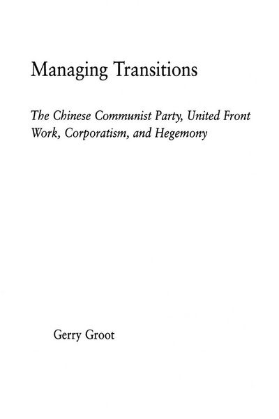 Produktbild: Managing Transitions