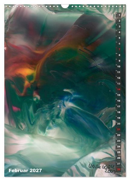 Produktbild: Encaustic-Malerei Kunstkalender 2027 (Wandkalender 2027 DIN A3 hoch), CALVENDO Monatskalender