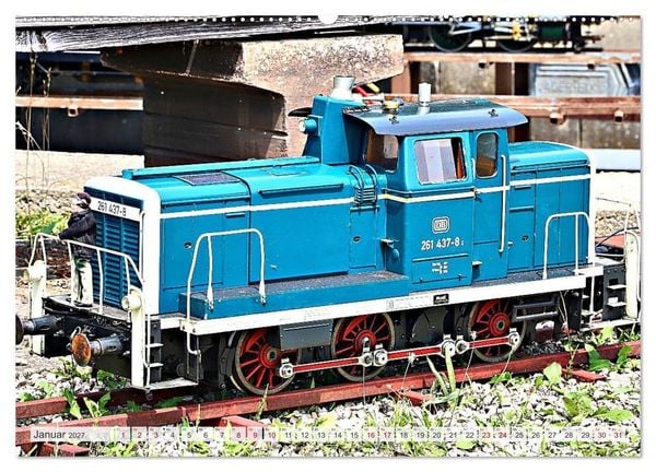 Produktbild: Modell-Lokomotiven beim Dampfmodellbau - Treffen in Bisingen (hochwertiger Premium Wandkalender 2027 DIN A2 quer), Kunstdruck in Hochglanz