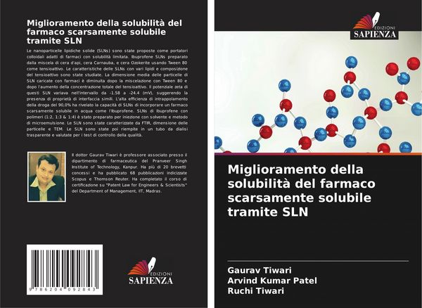 Produktbild: Miglioramento della solubilit&agrave; del farmaco scarsamente solubile tramite SLN