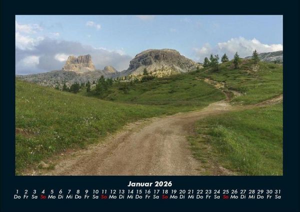 Produktbild: Berge 2026 Fotokalender DIN A4