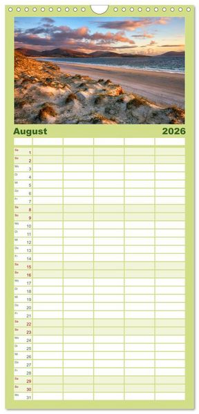 Produktbild: Familienplaner 2026 - Schottland zum Verlieben mit 5 Spalten (Wandkalender, 21 x 45 cm) CALVENDO