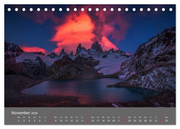 Produktbild: Patagonien-Land der Extreme (Tischkalender 2026 DIN A5 quer), CALVENDO Monatskalender