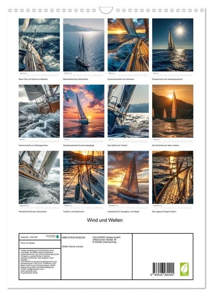 Produktbild: Wind und Wellen (Wandkalender 2026 DIN A3 hoch), CALVENDO Monatskalender