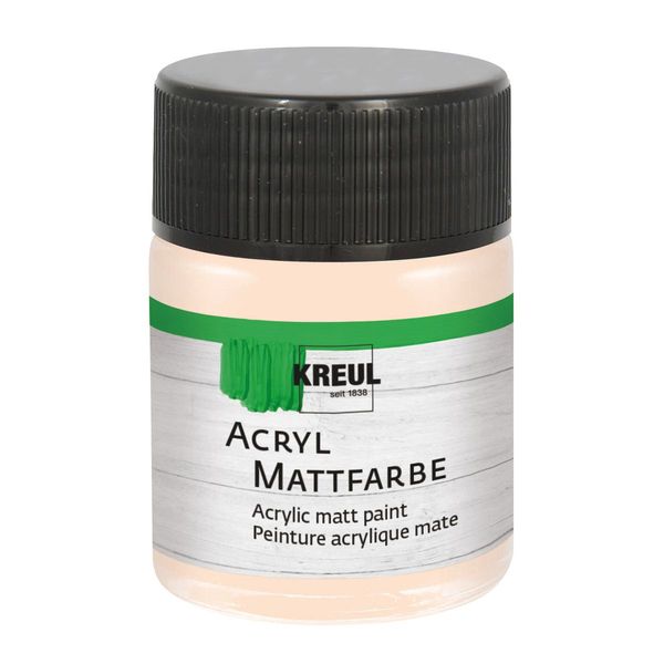 KREUL Acryl Mattfarbe zartrosa 50ml Glas