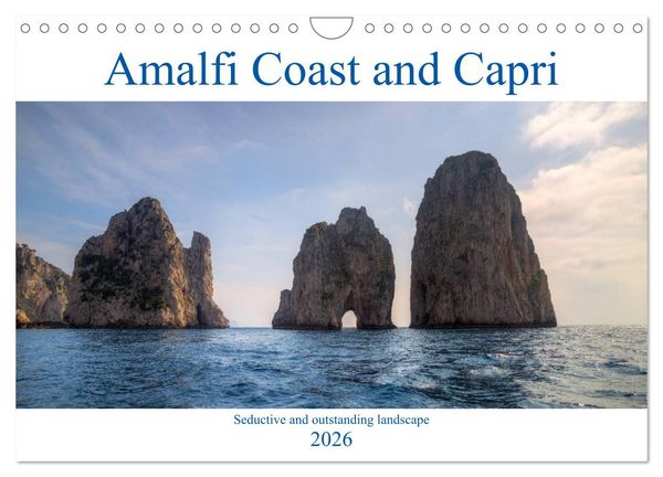 Amalfi Coast and Capri (Wall Calendar 2026 DIN A4 landscape), CALVENDO 12 Month Wall Calendar