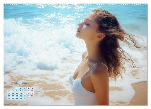 Produktbild: Entspannen am Strand (hochwertiger Premium Wandkalender 2026 DIN A2 quer), Kunstdruck in Hochglanz