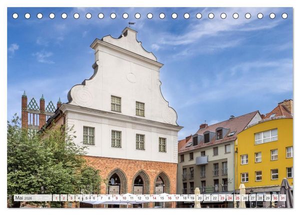 Produktbild: STETTIN Impressionen aus dem Stadtherzen (Tischkalender 2026 DIN A5 quer), CALVENDO Monatskalender
