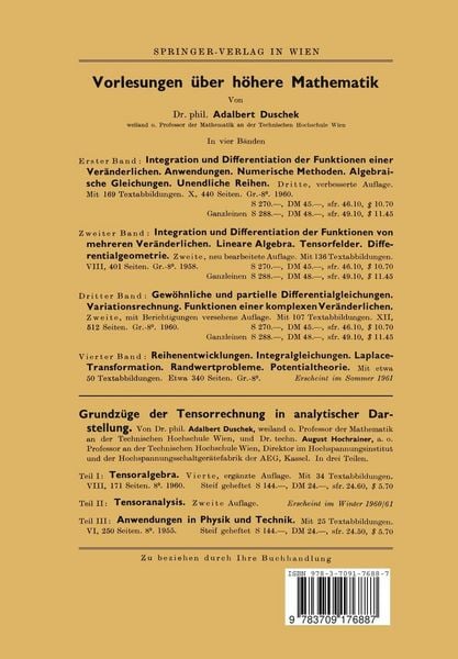 Produktbild: Vorlesungen über höhere Mathematik