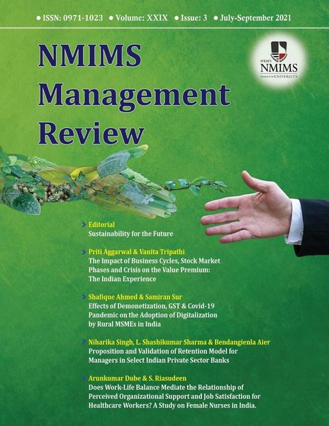 Produktbild: NMIMS Management Review - July-September 2021