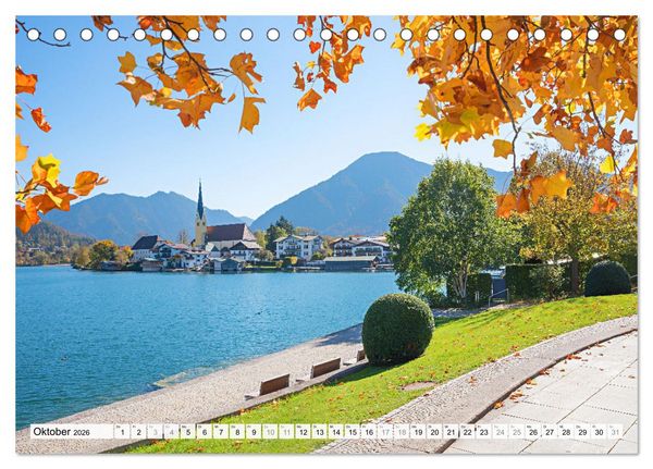 Produktbild: Es is so schee am Tegernsee (Tischkalender 2026 DIN A5 quer), CALVENDO Monatskalender
