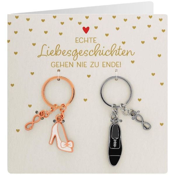 Paar-Schlüsselanhänger Motiv 'Schuhe'