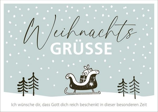 Produktbild: Weihnachtsgr&uuml;&szlig;e - Postkartenbox